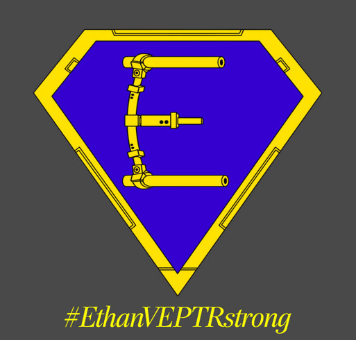 Ethan's VEPTR Journey shirt design - zoomed