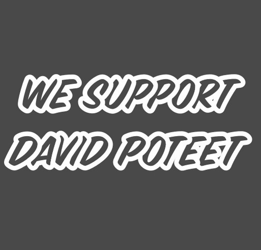 David Poteet Support Fund shirt design - zoomed