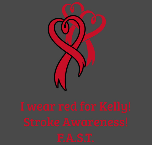 Kelly's Stroke Fund shirt design - zoomed