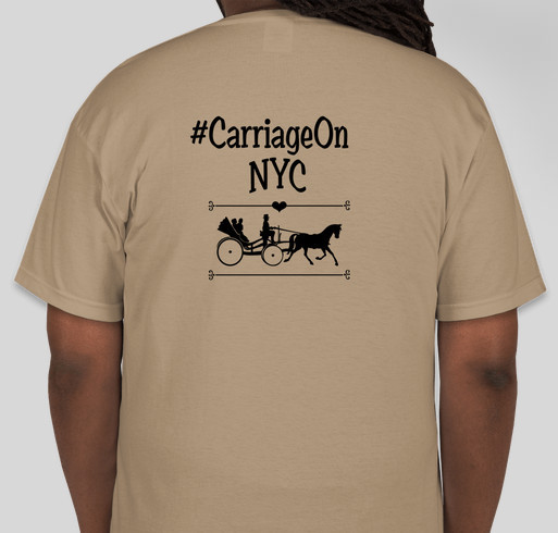 Save NYC Horse Carriages ! Fundraiser - unisex shirt design - back