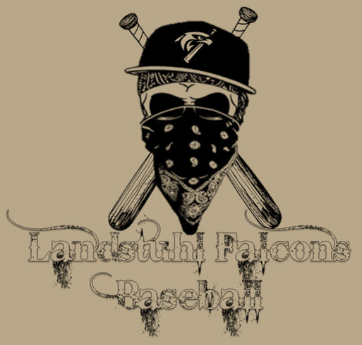 Landstuhl Falcons Baseball shirt design - zoomed