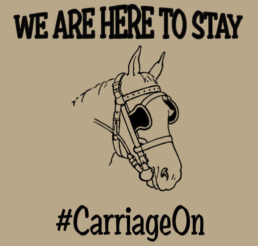 Save NYC Horse Carriages ! shirt design - zoomed