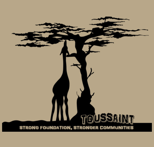 The Toussaint Foundation shirt design - zoomed
