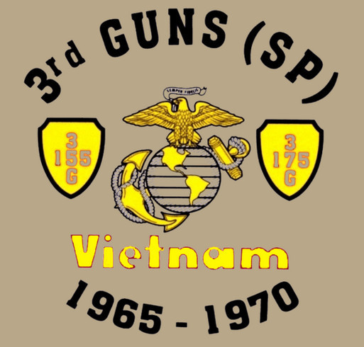 USMC - 3rd 155/175 Gun Battery 5th annual reunion shirt design - zoomed