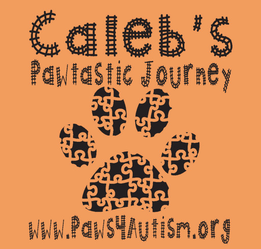 Caleb's Pawtastic Journey shirt design - zoomed