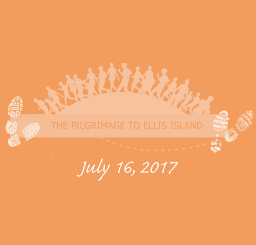 Pilgrimage to Ellis Island shirt design - zoomed