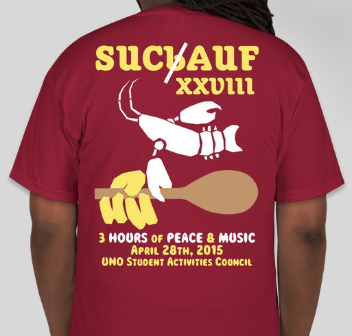 28th Annual SUCbAUF Crawfish Boil Fundraiser - unisex shirt design - back