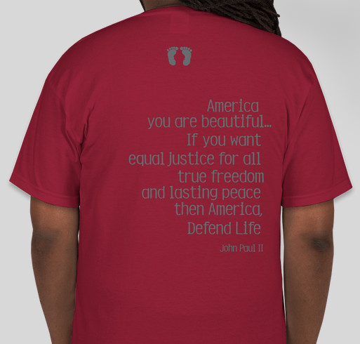 Defend Life Fundraiser - unisex shirt design - back