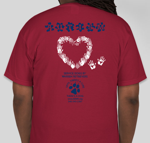 Service Dog for Autism: Riley Theodorou Fundraiser - unisex shirt design - back