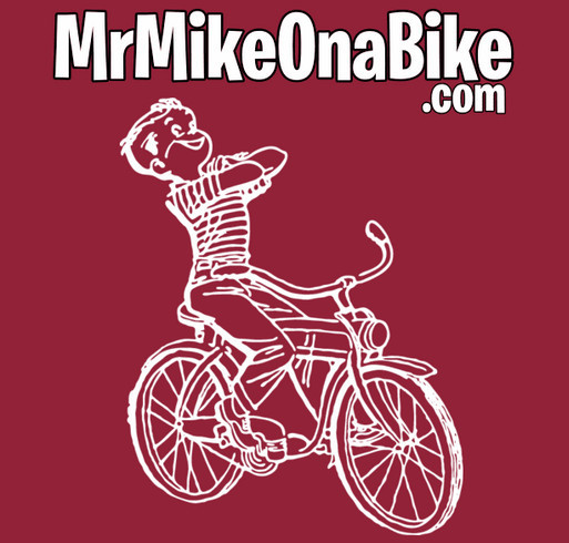 Riding across the US to raise money for technology for students. shirt design - zoomed