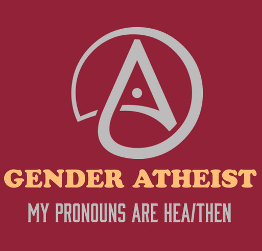 Gender Atheist (Men's) shirt design - zoomed