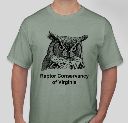 Raptor Conservancy of Virginia - Help us feed injured owls, hawks & falcons! Fundraiser - unisex shirt design - front