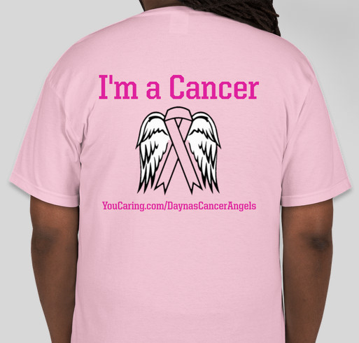 Dayna's Cancer Angels Real Men Wear Pink Campaign Fundraiser - unisex shirt design - back