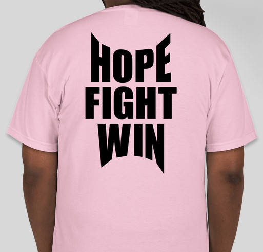 Denver Dynamite - 2014/15 Season Pass Support Pink T-Shirt Fundraiser - unisex shirt design - back
