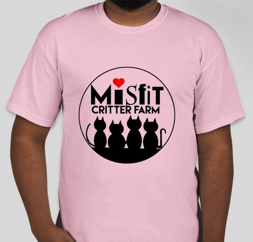 Misfit Critter Farm and Sanctuary Fundraiser - unisex shirt design - front