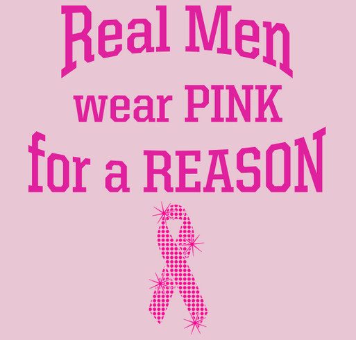 Dayna's Cancer Angels Real Men Wear Pink Campaign shirt design - zoomed