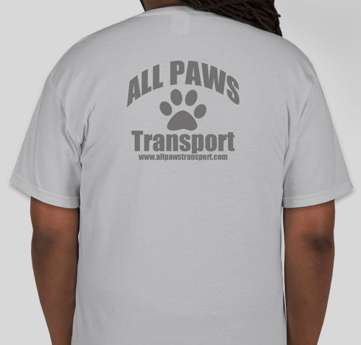 Support All Paws and Help Raise the Funds for Xander's Hip Repacement Fundraiser - unisex shirt design - back