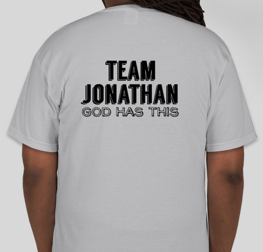 Team Jonathan T-Shirt Drive Fundraiser - unisex shirt design - back