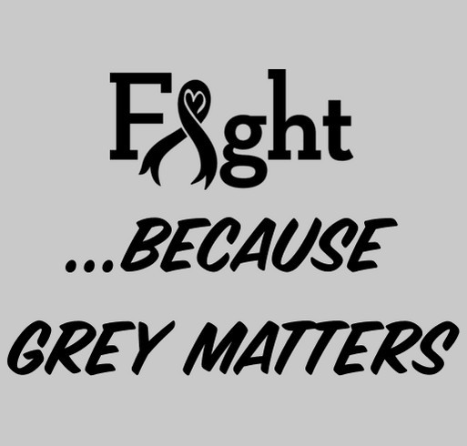 Team Emma - 'Grey Matters' - Fighting Brain Cancer shirt design - zoomed