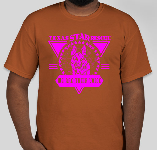 WE ARE THEIR VOICE-TEXAS STAR RESCUE Fundraiser - unisex shirt design - front