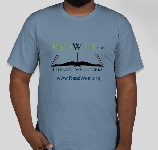 ReadWest Adult Literacy Fundraiser - unisex shirt design - front