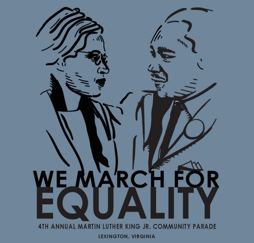 MLK Community Parade Fundraiser shirt design - zoomed