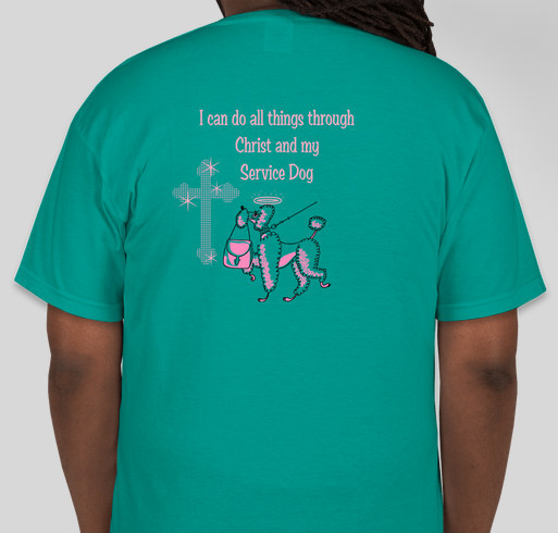 Service Dog For Valerie Fundraiser - unisex shirt design - back