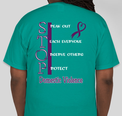 Domestic Violence Awareness Fundraiser - unisex shirt design - back