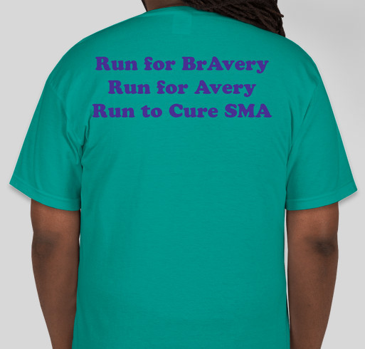 Virtual BrAvery Run Fundraiser - unisex shirt design - back