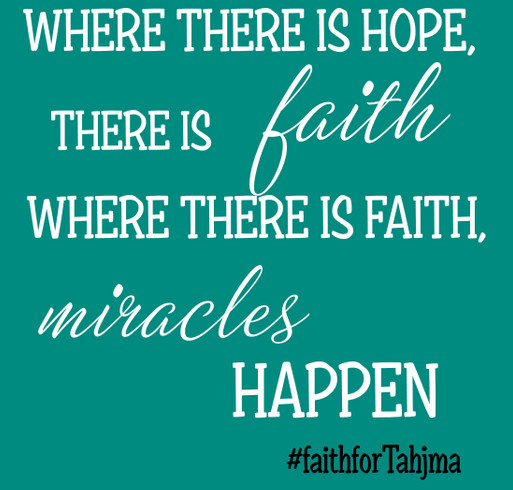Faith for Tahjma shirt design - zoomed