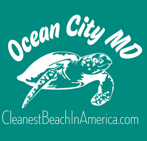 Ocean City MD, the Cleanest Beach In America shirt design - zoomed