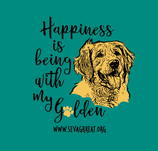 Happiness Is Being With My Golden shirt design - zoomed