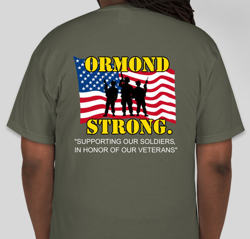 3rd Annual ORMOND STRONG T-Shirt Booster Fundraiser - unisex shirt design - back