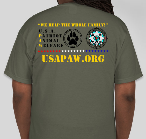 Patriot Animal Welfare Shirt Fundraiser - unisex shirt design - back