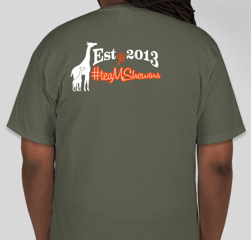 TeamSheWins #5yearslater Fundraiser - unisex shirt design - back