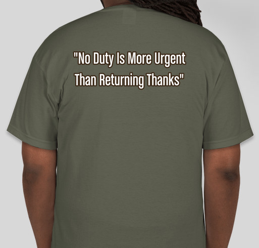 East Supports Our Troops Fundraiser - unisex shirt design - back