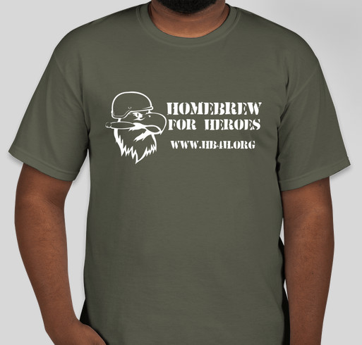 Homebrew For Heroes Fundraiser - unisex shirt design - front