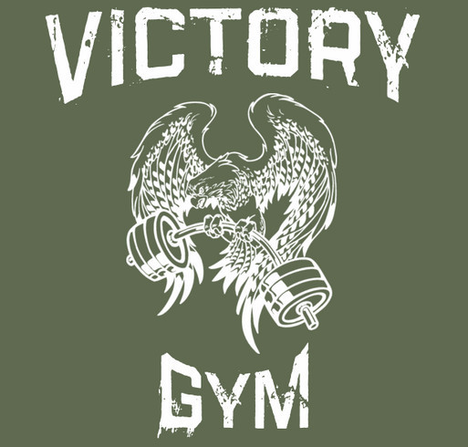 Victory Gym and Veterans Health Club shirt design - zoomed