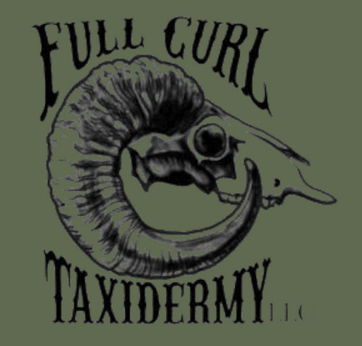 Full Curl for Wild Sheep shirt design - zoomed