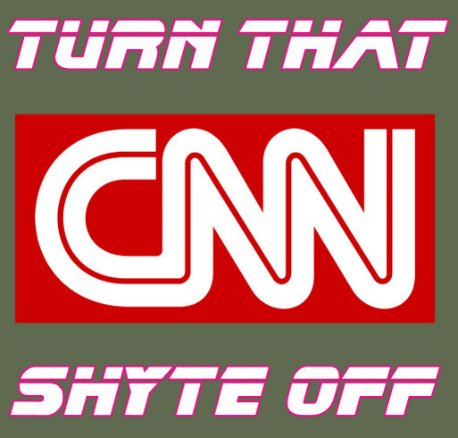 Turn CNN off shirt design - zoomed