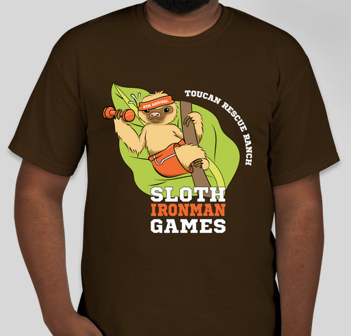 Official 2023 Sloth Ironman Games Merch Fundraiser - unisex shirt design - front