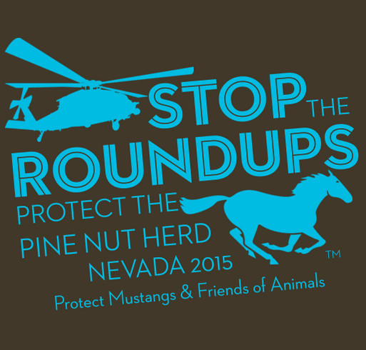 Protect Pine Nut Wild Horses shirt design - zoomed