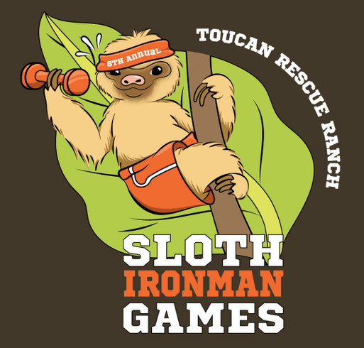 Official 2023 Sloth Ironman Games Merch shirt design - zoomed