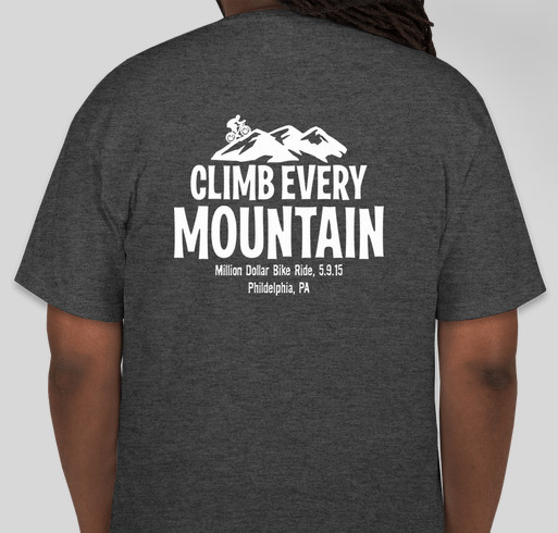 Every Mountain Fundraiser - unisex shirt design - back