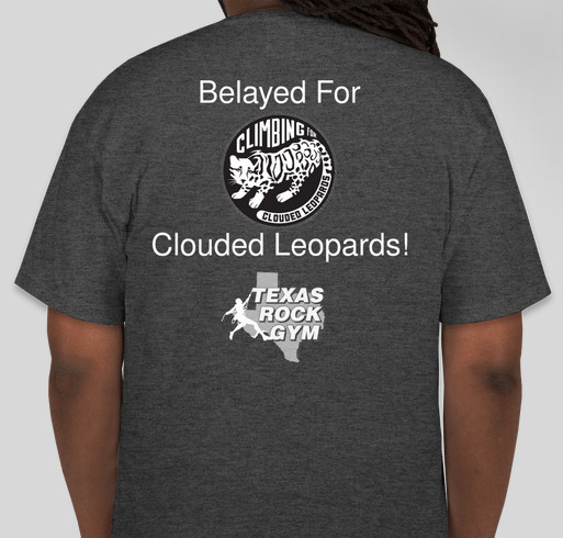 Houston AAZK Climbing for Clouded Leopards 2014 Fundraiser - unisex shirt design - back