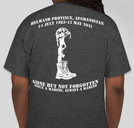 Sgt Kevin B Balduf Fundraiser - unisex shirt design - back