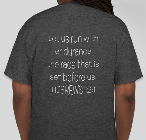 FASD Aware- running the race Fundraiser - unisex shirt design - back