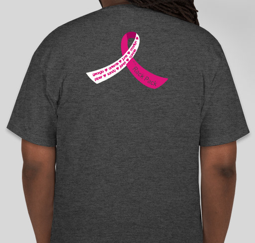 The Rack Pack Fights Back! Fundraiser - unisex shirt design - back