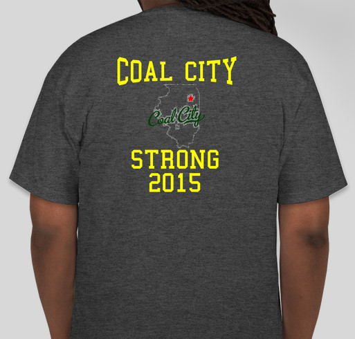 Support for the families affected by the Coal City tornado Fundraiser - unisex shirt design - back