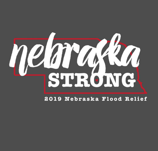 Nebraska Flood Relief shirt design - zoomed